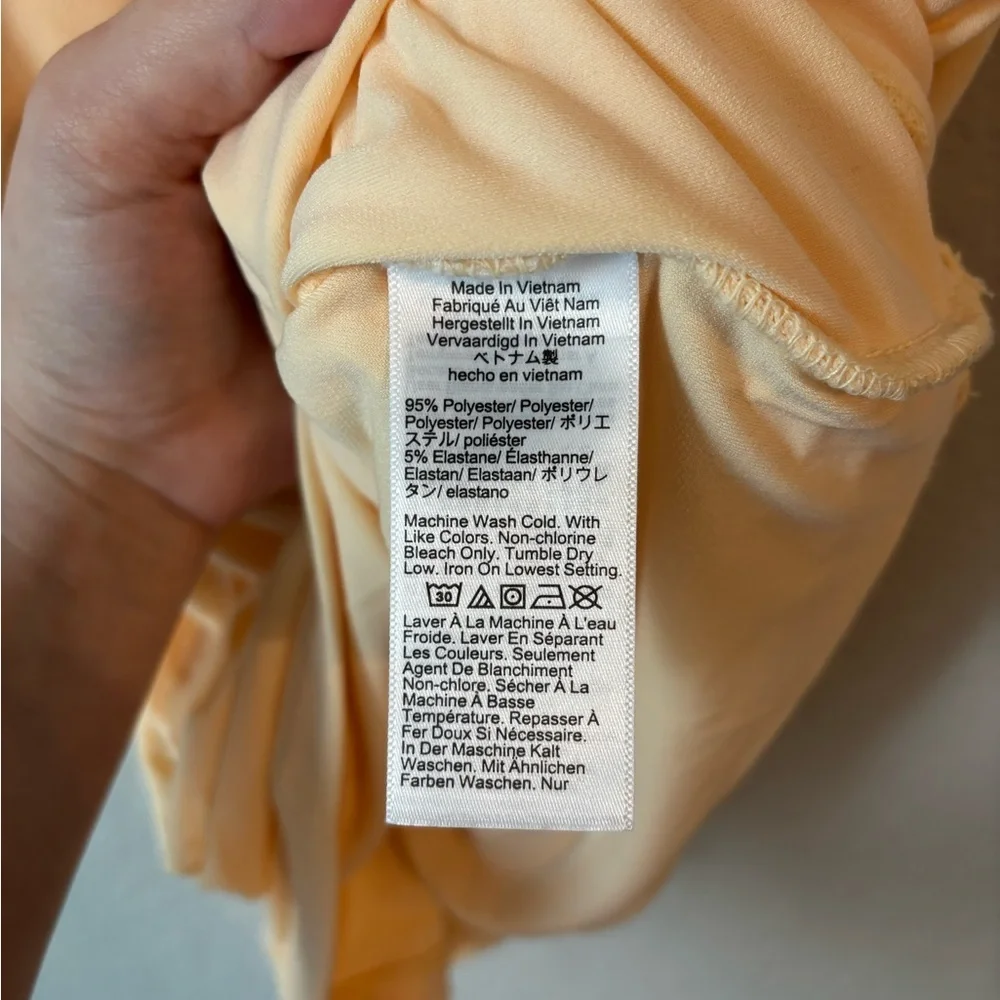 NEW NWT J. Crew Yellow Ruched Top